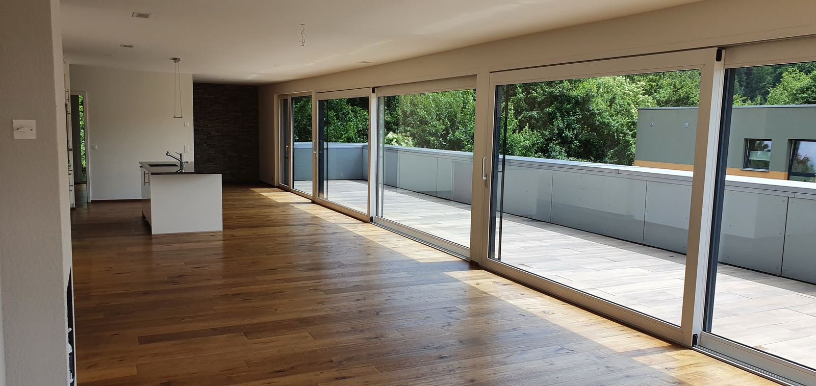 Gereinigte Wohnung nach Baureinigung